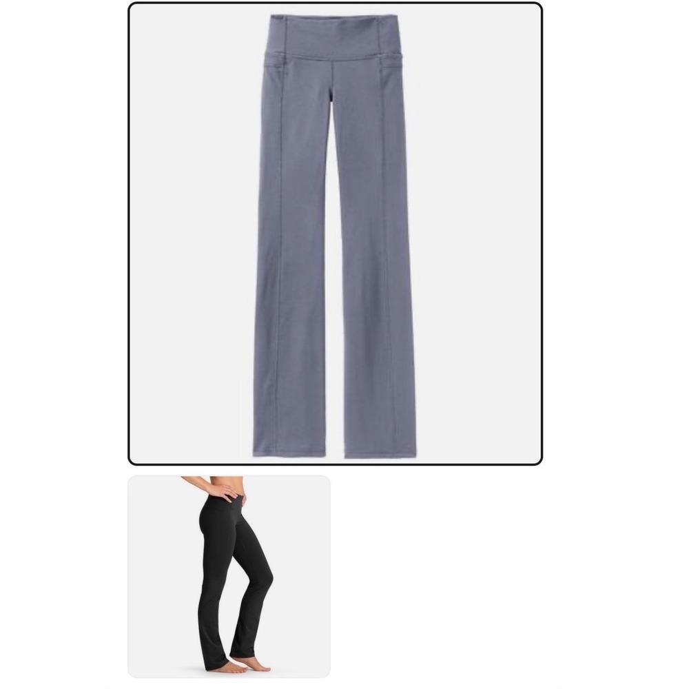 Athleta Women Gray Bootcut Yoga Pants Size S Style 919179 Supplex Lycra Flare